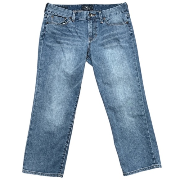 Lucky Brand Sweet Jean Crop Selvedge Seam Size 8/29 Decorative Rear Pockets - Picture 1 of 13